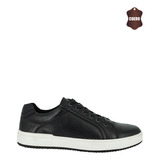 Zapato De Cuero Casual Rasac Negro London Adixt