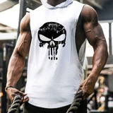 Playera Camiseta Deportiva The Punisher C/capucha Fit Para