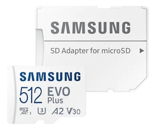 Tarjeta Microsd 512gb Samsung 130mb/s Clase 10 U3