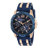 Guess Hombres De Acero Inoxidable Reloj De Silicona Casual