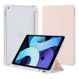 Funda Traslúcida Para iPad 9.7 5°/6° Gen Ranura Lápiz Pencil