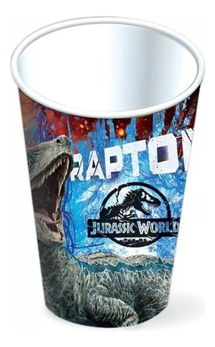 Vaso De 9 Onzas De Cartón Jurassic World - Jurassic77world