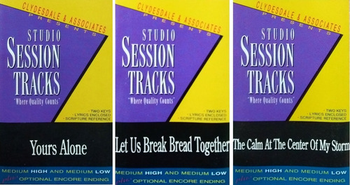 Estudio Session Tracks - 3 Cassette Cristiano