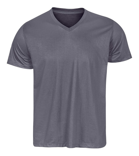 Camiseta Malha Fria Gola V Camisa Pv Poliéster Com Viscose