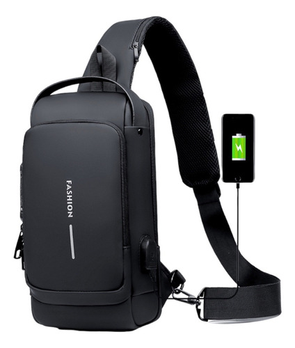 Bolso Cruzado Bandolera Antirrobo Impermeable Con Usb