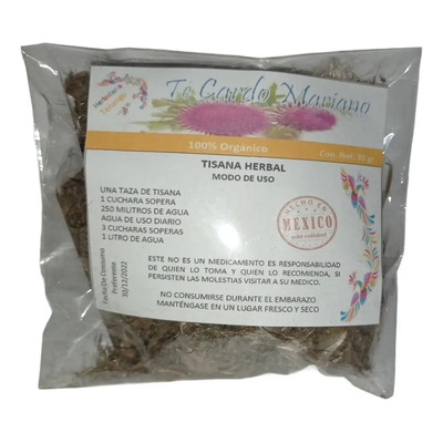 Té Cardo Mariano 30gr Productos Tenango 100% Natural | MercadoLibre