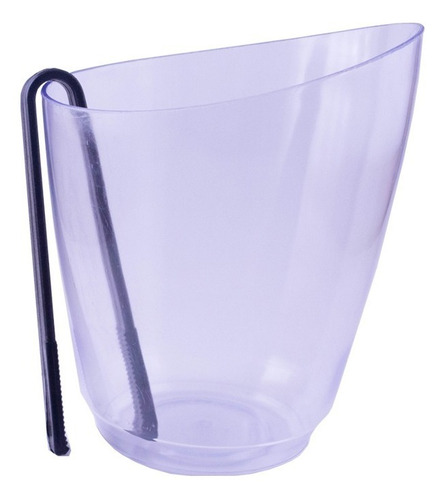 Hielera Irregular Plastico Rigido Cristal C/ Pinza 1,2 L.