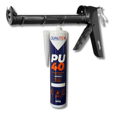 Pu40 Preto Cola Selante + Aplicador De Silicone Semi Aberto | Frete grátis