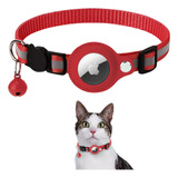 Collar Reflectante Para Airtag Gatos Con Broche De Seguridad