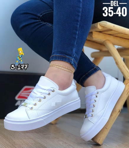 Zapato Calzado Zapatillas Tenis Casuales Vl Para Dama Mujer