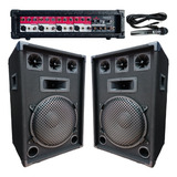 2 Bafles 600w/consola Potenciada 9 Entradas/1mic-oferta!!!!!