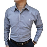 Camisa Hombre Manga Larga Formal Slim