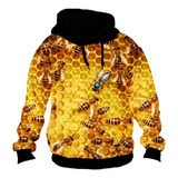 Buzo O Campera Con Capucha Zt Bczt-0429 - Abejas 1