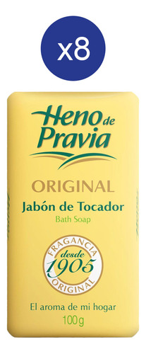 Pack Jabón En Barra Heno De Pravia Natural Original 100 Gr