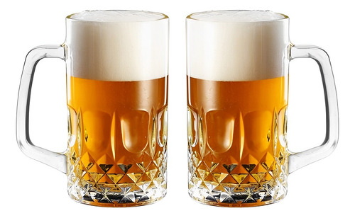 Set 2 Shopero Vaso Cerveza Cervecero 500ml Tallado