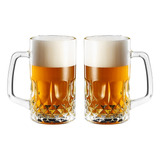 Set 2 Shopero Vaso Cerveza Cervecero 500ml Tallado