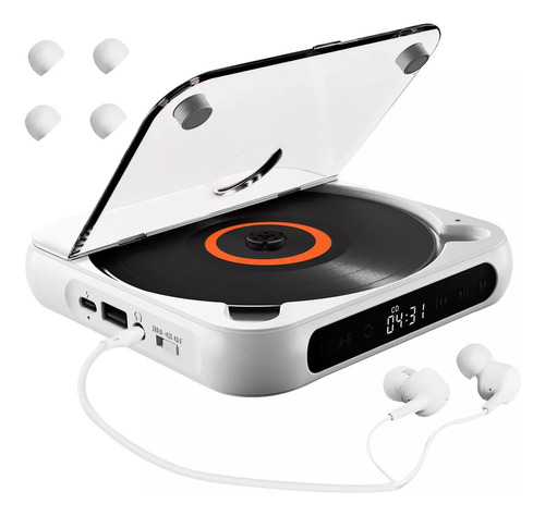 Reproductor De Audio Bluetooth Portátil De Cd/cd-r/cd-rw/mp3