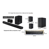 Kit Capas Soundbar Samsung + Capa Tv 65 Resistente Em Tnt