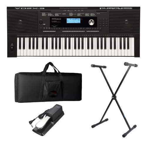 Teclado Roland E-x20a Ex20 Arranjador +bag + Estante + Pedal