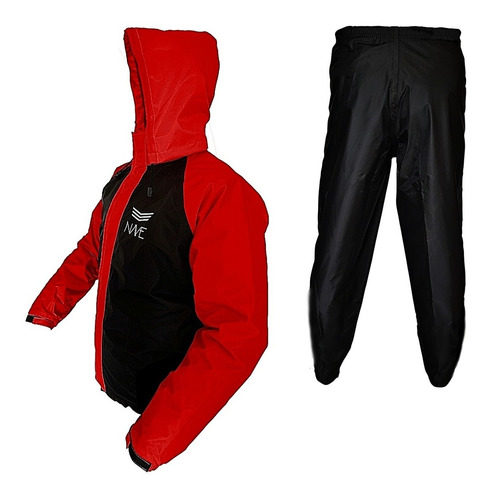 Capa Roupa De Chuva Motoqueiro Moto Nylon Com Capuz Nave