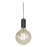 Colgante Portalampara Negro Blanco Ideal Led Vintage E27 