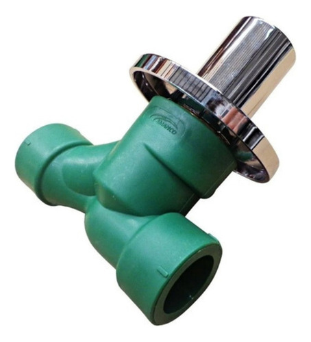 Llave De Paso Agua Amanco 20mm C/campana Fusion Verde