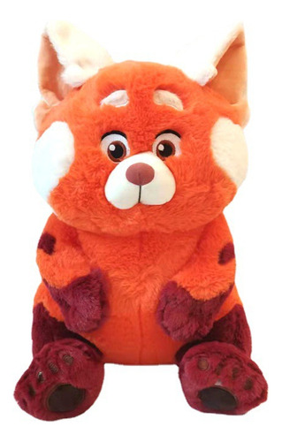 Volviendose Rojo Peluche Pequeño Mapache Metamorfosis 30cm