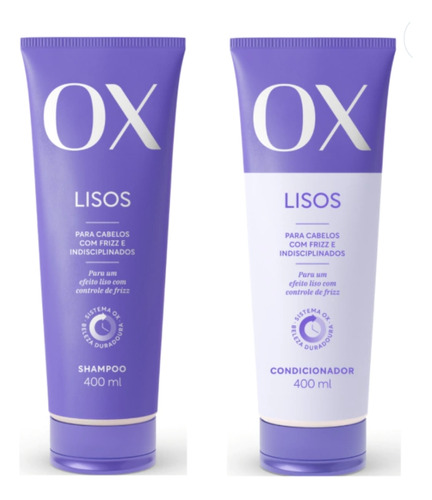 Kit Ox Lisos Shampoo E Condicionador 400ml Cada