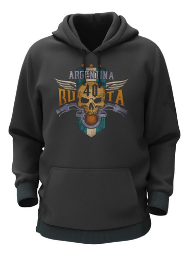 Buzo Hoodie Algodón Ruta 40 Moto Mod 1