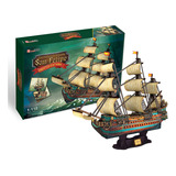 Puzzle 3d - Barco Español San Felipe - Cubicfun 