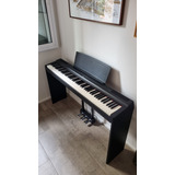 Piano Yamaha P-125 Com Pedais, Estante E Bag.