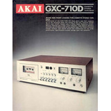 Catálogo / Folder: Tape Deck Akai Gxc-710d # Novo Okm # Raro