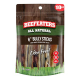 Beefeaters Bully Stick 6 Pgs, Golosinas Para Perros, 10 Unid