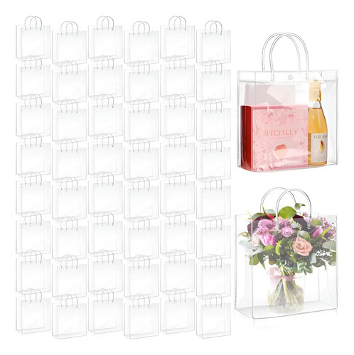 30 Piezas Bolsas De Regalo De Pvc Transparente Con