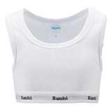 1 Corpiño Bambi Crop Top Deportivo Niña Ropa Interior Comoda