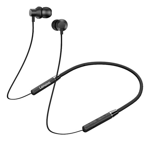 Auricular Inalámbrico Bluetooth Lenovo He05 Negro In Ear .*