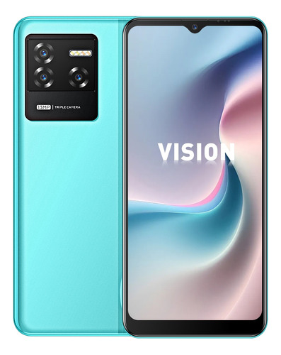 Teléfono Twl Vision Dual Sim 4gb Ram + 128gb Android 13 Y 6.51 Pulgadas Hd + 5000mah Smartphone De 13mp + 48mp Con Desbloqueo Por Huella Digital