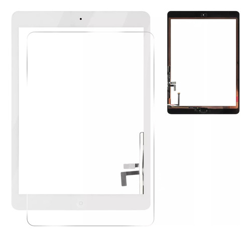 Touch Compatible Con iPad 5 Air A1474 Blanco