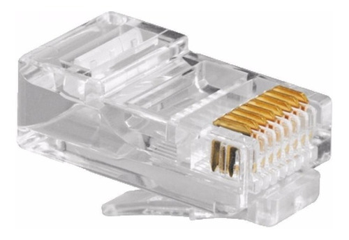 Fichas Macho Conectores Plug Rj45 Cable De Red Cat 5 X 100