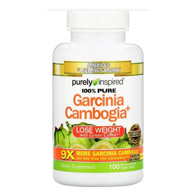 Purely Inspired Suplemento Garcinia Cambogia con Café Verde y Vinagre 100 Caps | Meses sin interés