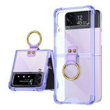 Funda Para Samsung Galaxy Flip Z4 Z3 Móvil Con Soporte