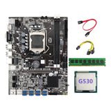 Placa Base Minera B75 Bct+cpu G530+cable De 6 Pines A Doble