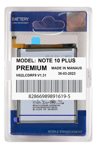 Battria Para Galaxy Note 10 Plus N976f 5g + Nova Lacrada!