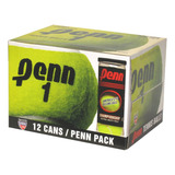 Penn, Caja C/36 Pelotas (12 Botes) De Tenis Fieltro Y Caucho