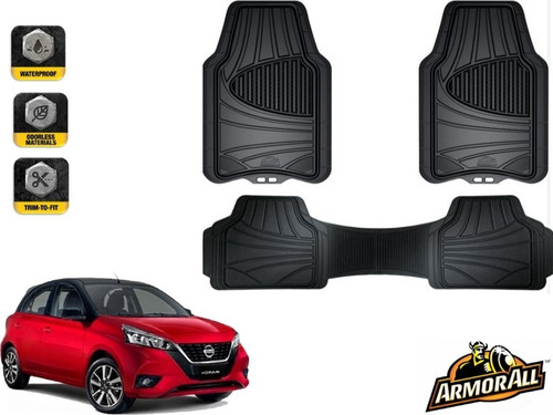 Kit Tapetes Negros Uso Rudo Nissan March 2021-2023 Armor All