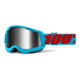 Óculos 100% Strata 2 Lente Espelhada Motocross Downhill Fxm Cor Da Armação Summit Tamanho Único