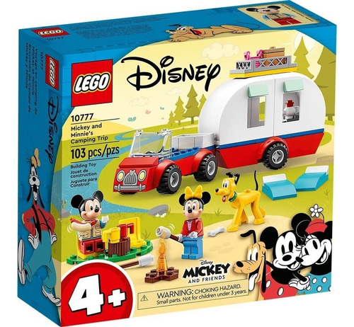 Lego Excursión De Campo De Mickey Mouse Y Minnie Mouse 10777 Cantidad De Piezas 103