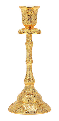 Candelabro Dorado De Una Sola Cabeza, Retro Europeo