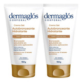 Pack 2 Dermaglós Corporal Autobronceante Crema Gel