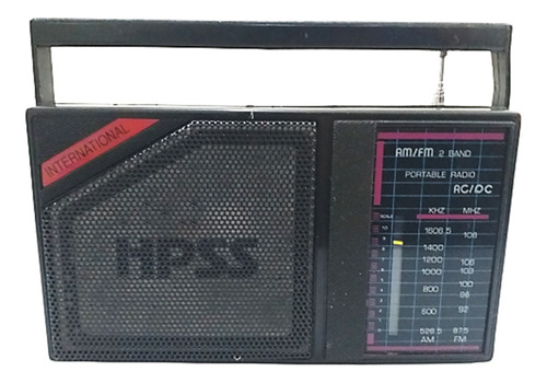 Radio Portatil Am/fm Internacional Mod. Hpss Funcionando